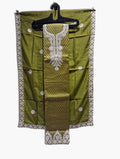 Embroidered Cotton Silk Blend Suit
