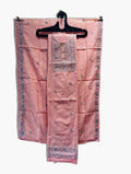Mul Cotton Suit With Embroidery On Neck, Daman, And Four Side Dupatta