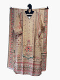 Golden Tissue Silk Suit Size M